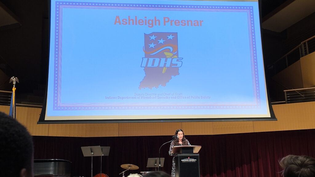Deputy Director and Chief of Staff for the Indiana Department of Homeland Security and the Office of Public Safety Ashleigh Presnar